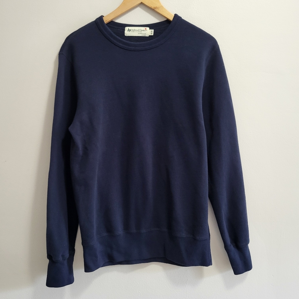 Redwood Classics Navy Blue Unisex Crewneck Sweatshirt Size Medium Made In Canada